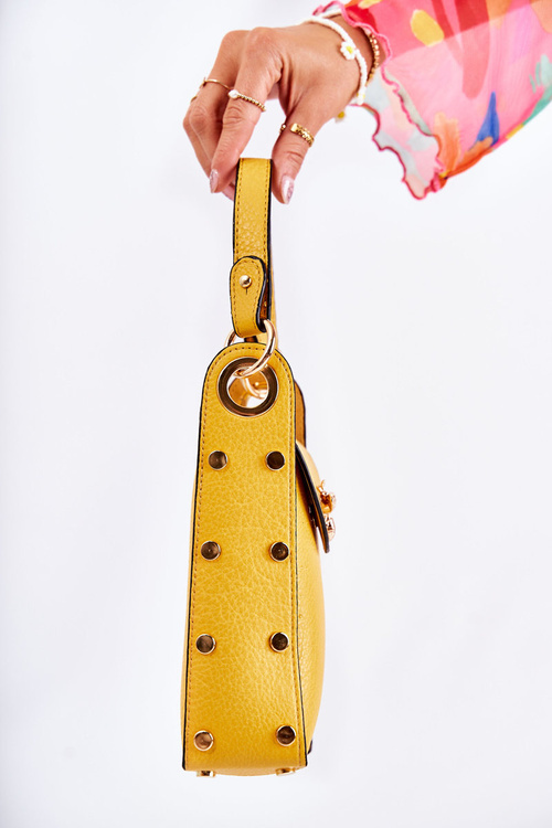 Small Women's Handbag With Ornament Yellow Ellies