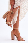 High Heel Sandals Beige Individual