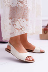 Women's Light Gold Prius Sandals