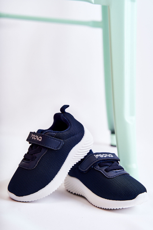 Buty Sportowe Dziecięce Rzep Niebieskie Lexy
