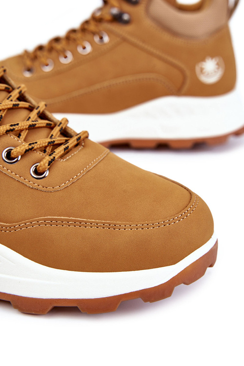 Men's Warm Trekking Shoes Trappers Camel Otto