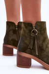 Women's Classic Suede Boots Green Limoso