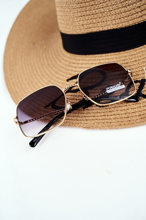 Women's Sunglasses Prius PRE-14 Gold Mirror Gradient