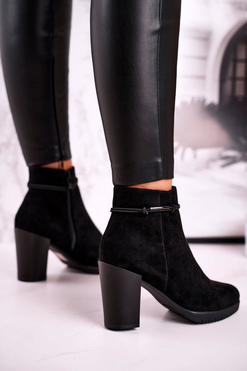 Women’s Ankle Boots Sergio Leone Suede Black BT306