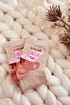 Women's Funny Socks Rabbit In A Cup Beige