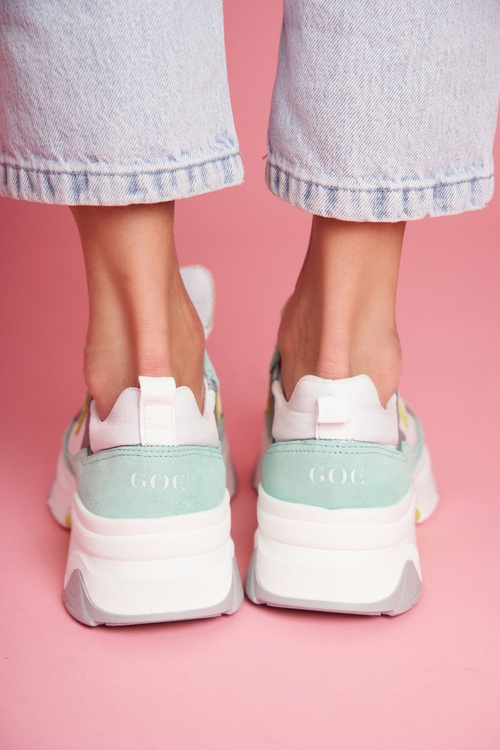 Women's Sports Leather Shoes GOE White Mint FF2N3011