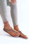 Women's Glittery Flip-Flop Sandals 26914 Ipanema Class Brilha Fem Gold