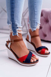 Women's Sandals On Anchor Navy Blue Kaisha