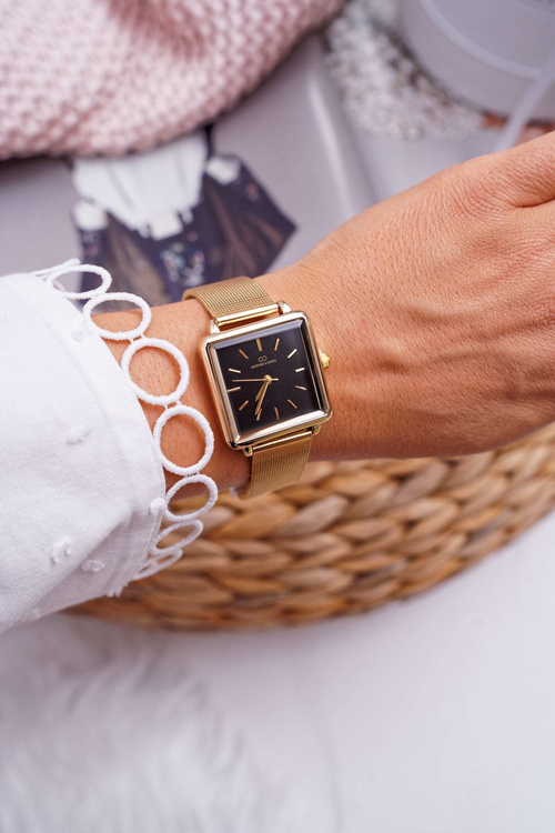 Women's Watch Giorgio & Dario Gold Black Fanne Dial