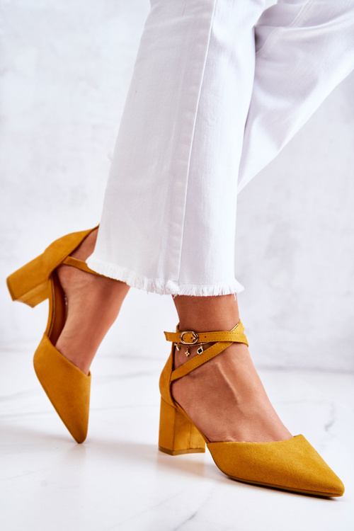 Women's Stiletto pumps Yellow Cosmo
