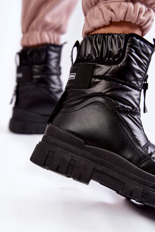 Women's Comfortable Snow Boots Black Elodia