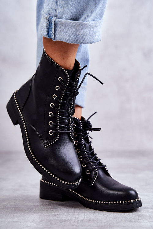 Women's Boots With Studs Black Rostill