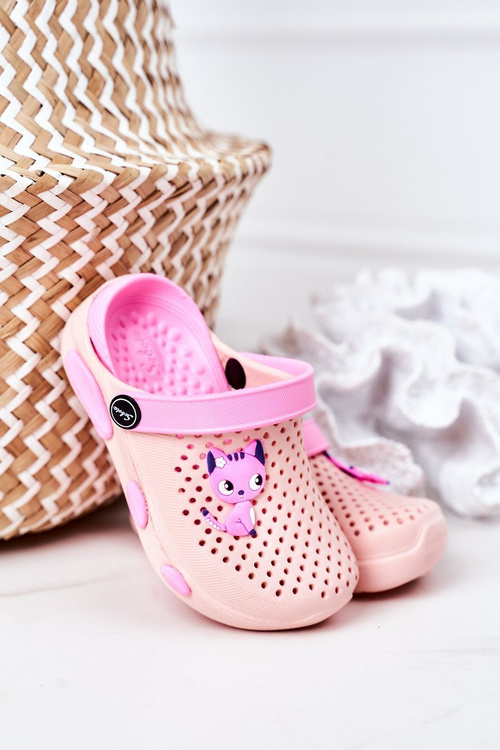 Children's Foam Slippers Crocs Pink Olivia