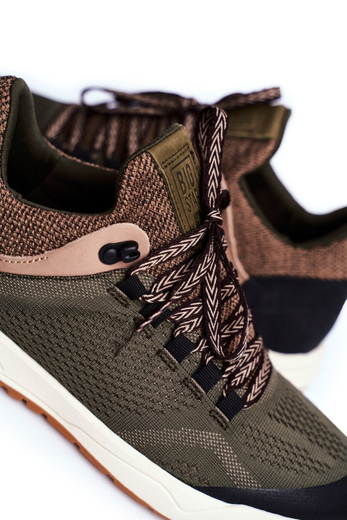 Sportowe Obuwie Męskie Big Star Khaki FF174278