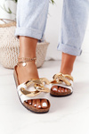 Slippers On The Cork Sole With Chain White Last Dance