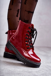 Women's Flat Boots Red Kognito