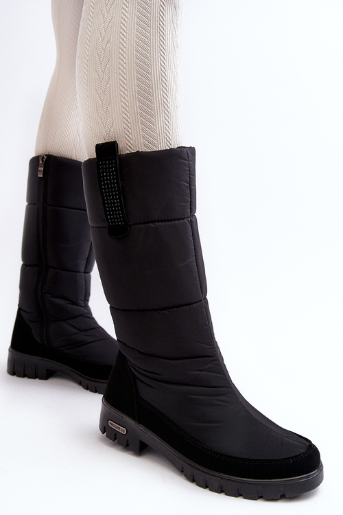 Women's Padded Snow Boots Progress PROGJ-22-136 Black
