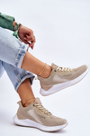 Women's Light Sports Shoes Memory Foam System Big Star LL274294 Beige