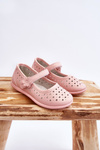 Children's Openwork Ballerinas Pink Lenna