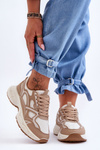 Women's Sport Shoes Beige Contiro 