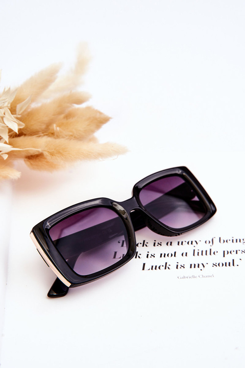 Sunglasses With Decoration M2366 Black Gradient Violet