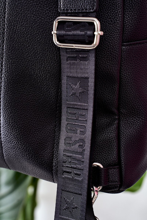 Leather Backpack Big Star II574080 Black
