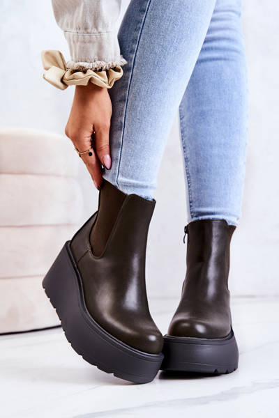 Insulated Boots Dark Green Montiano