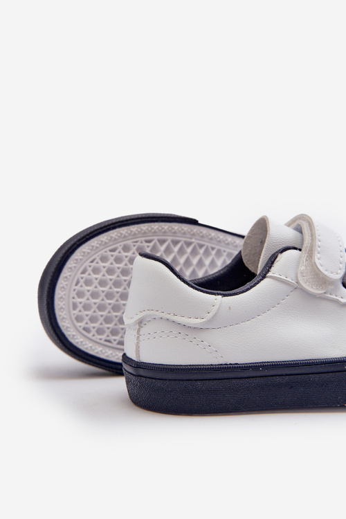 Children's sneakers with velcro white-navy Pennyn