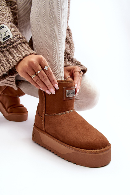 Vegan Platform Snow Boots D.Franklin DFSH371004 Brown