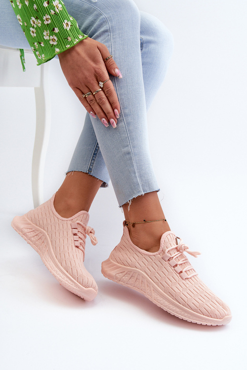 Women's Lightweight Fabric Sports Shoes Pink