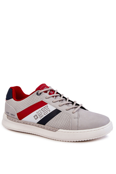 Buty Sportowe Klasyczne Męskie Memory Foam Szare Big Star KK174056