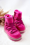 Children's Snowboots with Zircons Fuchsia Wellma