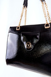 Lacquered Shoulder Bag NOBO L1750 Black