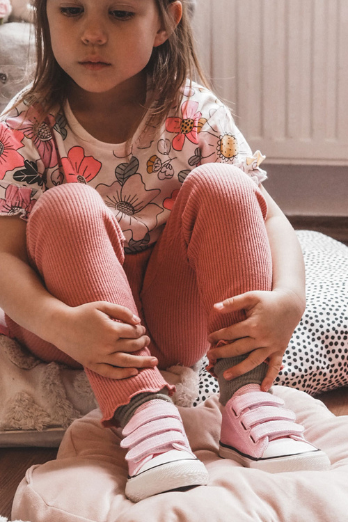 Children's Sneakers With Velcro Pink Bernie