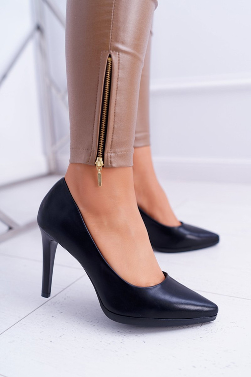 Women's Sergio Leone Stiletto pumps Black Matte Misawu