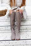 Openwork Suede High Boots Light Brown Arinna