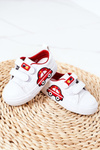 Children's Sneakers With Velcro White-Red Taxi