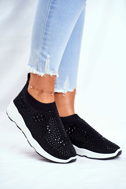 Women’s Sport Shoes Light Black Zirkons Santol