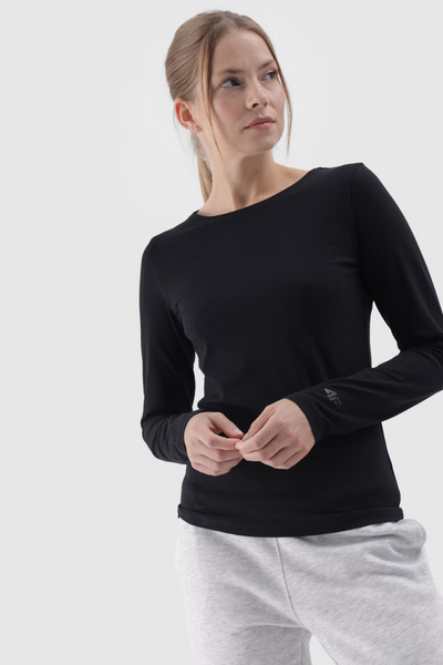 Smooth Long Sleeve T-Shirt Longsleeve 4F White 4FWMM00TLONF376-10S