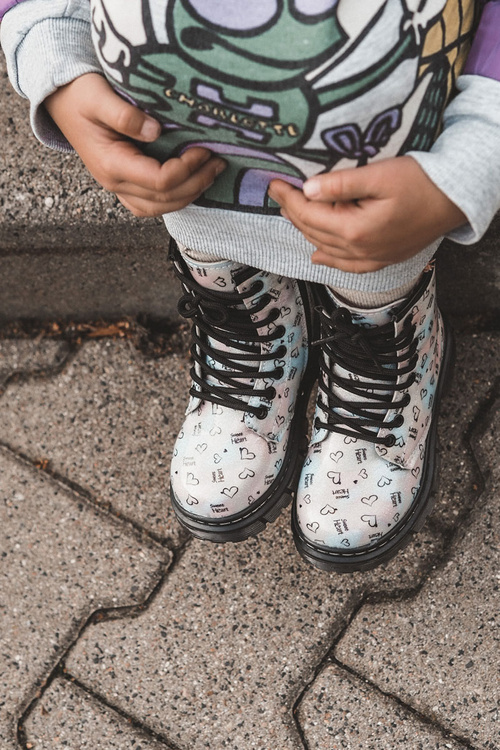 Children's Glitter Boots With Patterns Multicolor Reggie