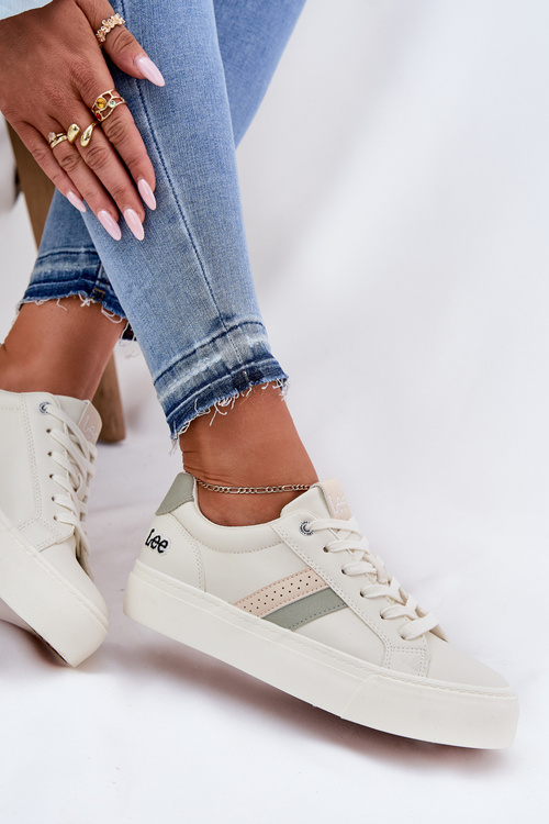 Damskie Sneakersy Zgaszona Biel LEE LAYLA WOMEN LOW 50251003