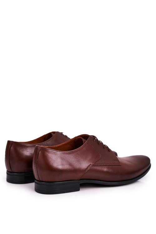 Męskie Skórzane Mokasyny BEDNAREK Brązowe