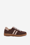 Zazoo N1068 Suede Low Sneakers Women's Chocolate
