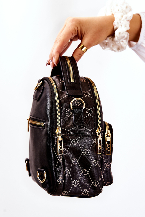 Plecak Damski Skórzany Czarny NOBO L1341-C020