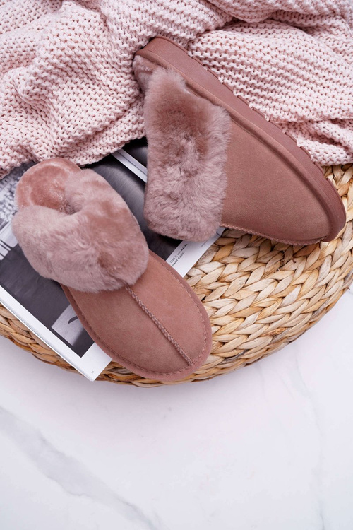 Damskie Klapki Papcie Khaki Mirendy