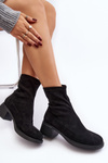 Women's low heeled ankle boots brown Aphroteia