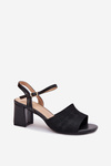 Women's Heeled Sandals Black Sarena