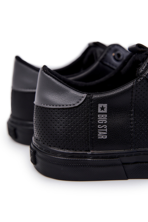 Men's Leather Sneakers BIG STAR JJ174227 Black