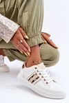 Leather Women's Sports Shoes Animal Pattern White Rilee