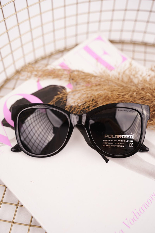 Women's Sunglasses Gold Prius PRW-V83 Black Polarized